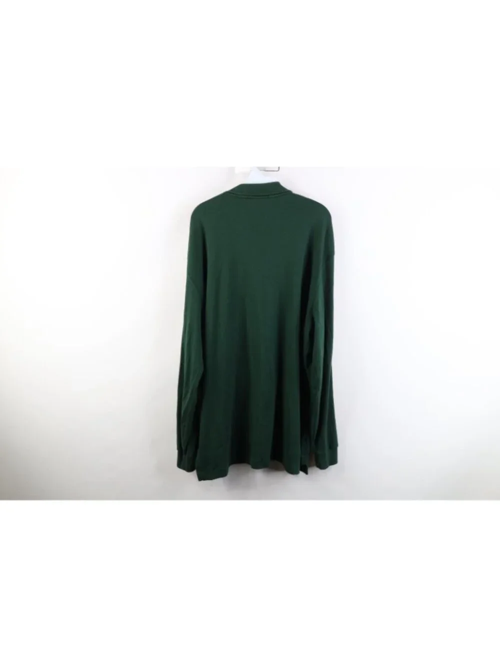 Vintage 90s Ralph Lauren Mens XL Soft Cotton Knit Long Sleeve Rugby Polo Green